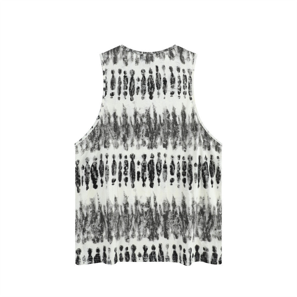 Contrast Color Tie-Dye Vest For Men