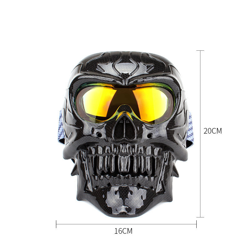 Face Mask Motorcycle Windproof Mask Skull Glasses Male