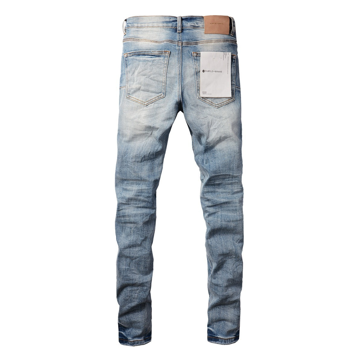 Men's American High Street Blue Patch Jeans