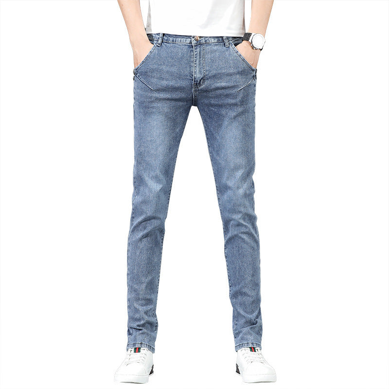 Jeans Men's Korean-style Slim Fit Stretch Skinny Trousers