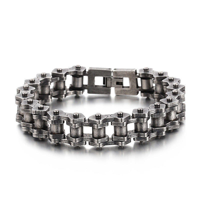 Titanium Steel Jewelry Motorcycle Bracelet Retro  Men's Bracelet Bicycle Bracelet