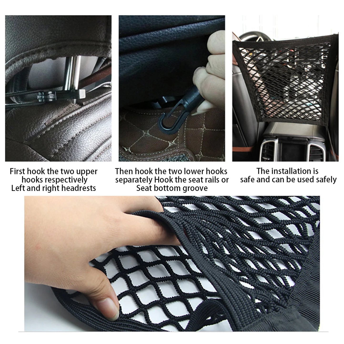 25x30cm Motorcycle Luggage Net Hook Hold Bag Bike Scooter Mesh Fuel Tank Luggage Equipaje Motorcycle Helmet Storage Trunk Bag