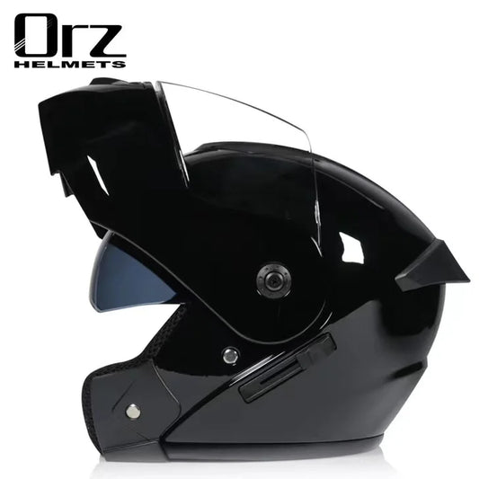 Latest Motorcycle Helmet Safety Modular Flip DOT Approved Flip Up Helmet Abs Full Face Motorcycle Helmets