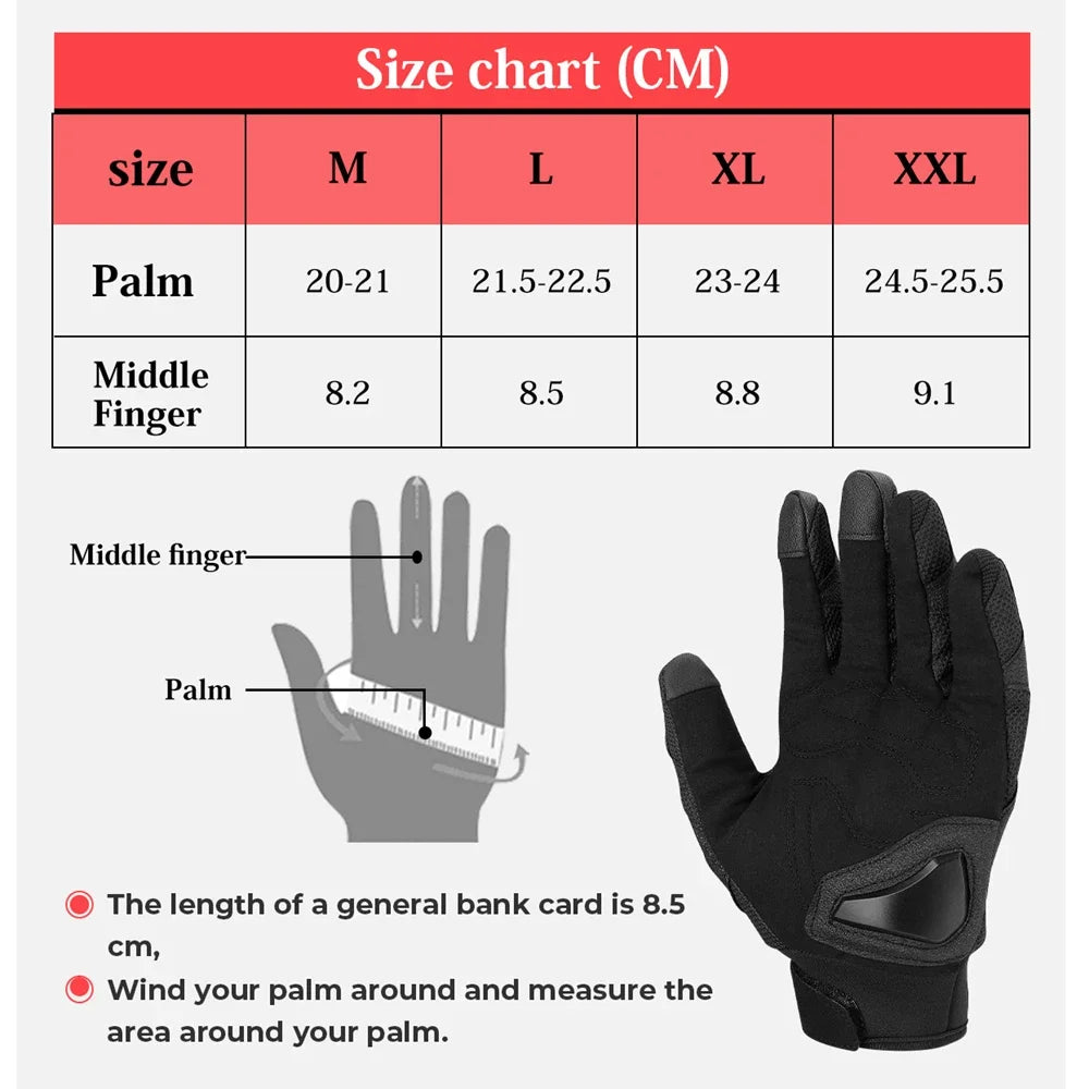 Men KEMiMOTO Motorcycle Gloves Cycling Mountain Bike Guantes Motocross Luvas Touch Screen Moto Gloves Men Spring Summer