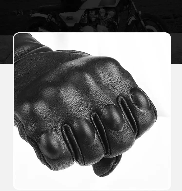 Moto gloves men Motorcycle Gloves Leather Motocross gloves Motorcyclist Protection Goatskin Touchscreen Gloves Tactical gloves