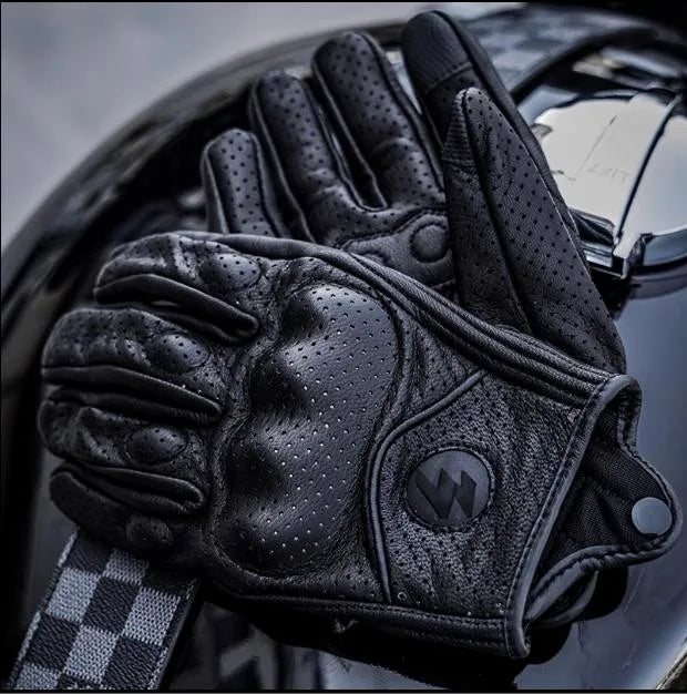 Moto gloves men Motorcycle Gloves Leather Motocross gloves Motorcyclist Protection Goatskin Touchscreen Gloves Tactical gloves