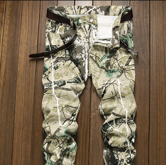 Forest Hunting Camouflage Denim Men's Trousers