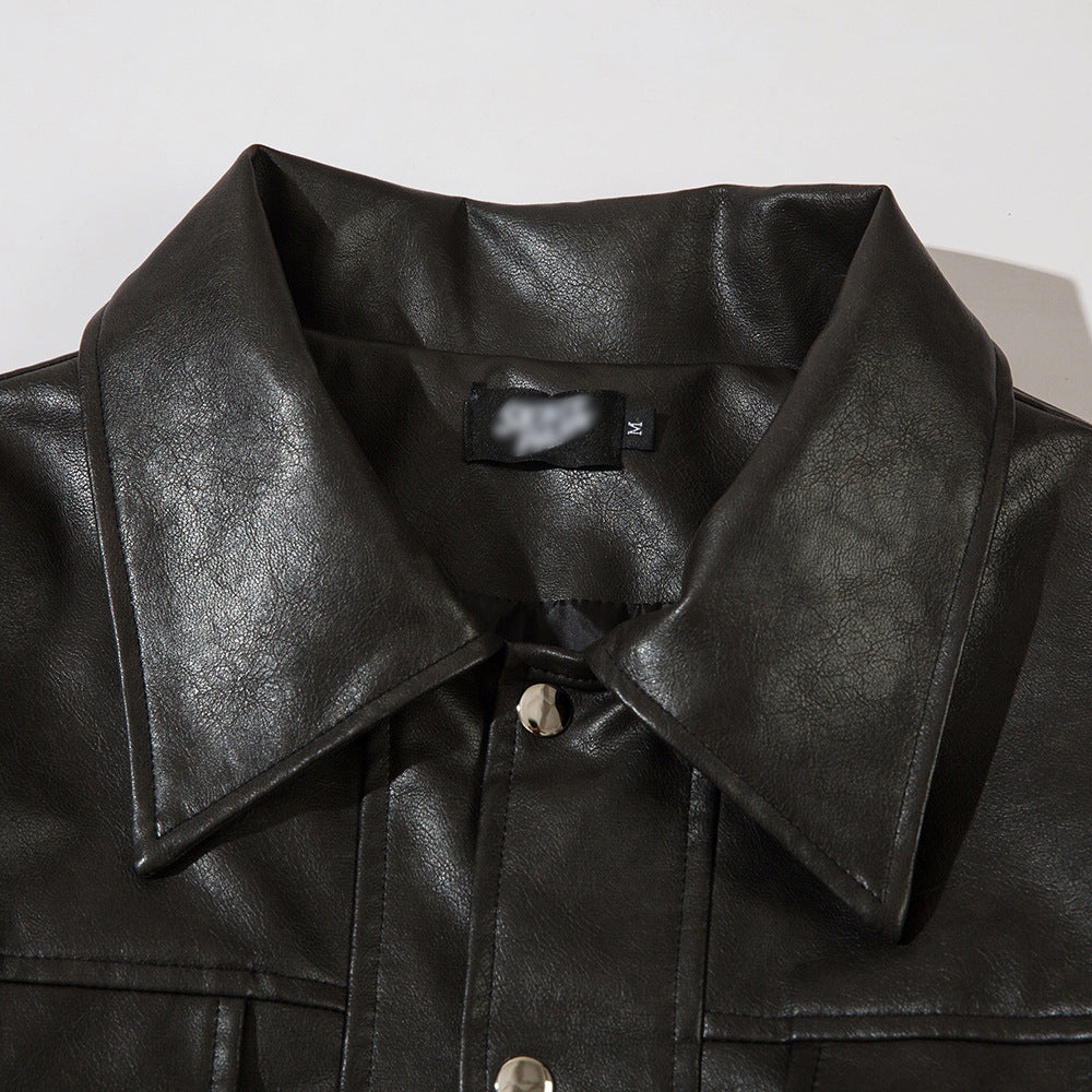 Riding Biker's Leather Jacket Men