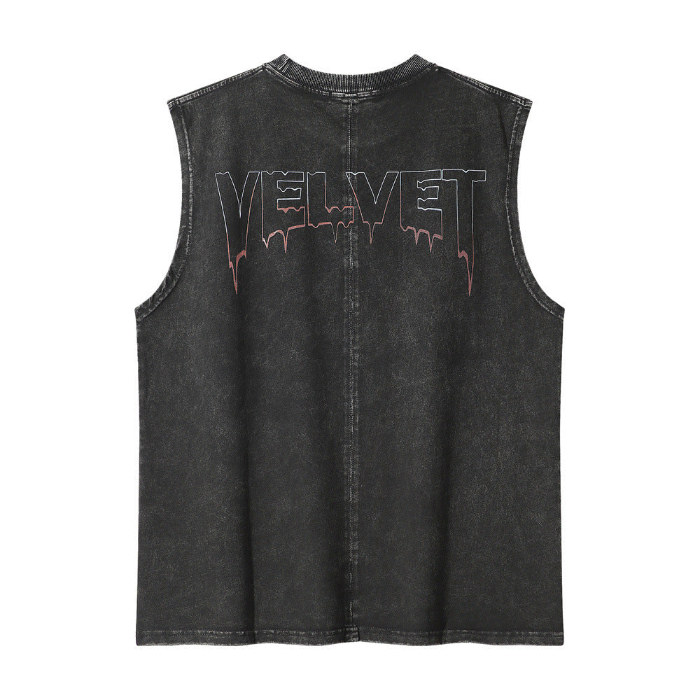 Printed Bottoming Vest For Men