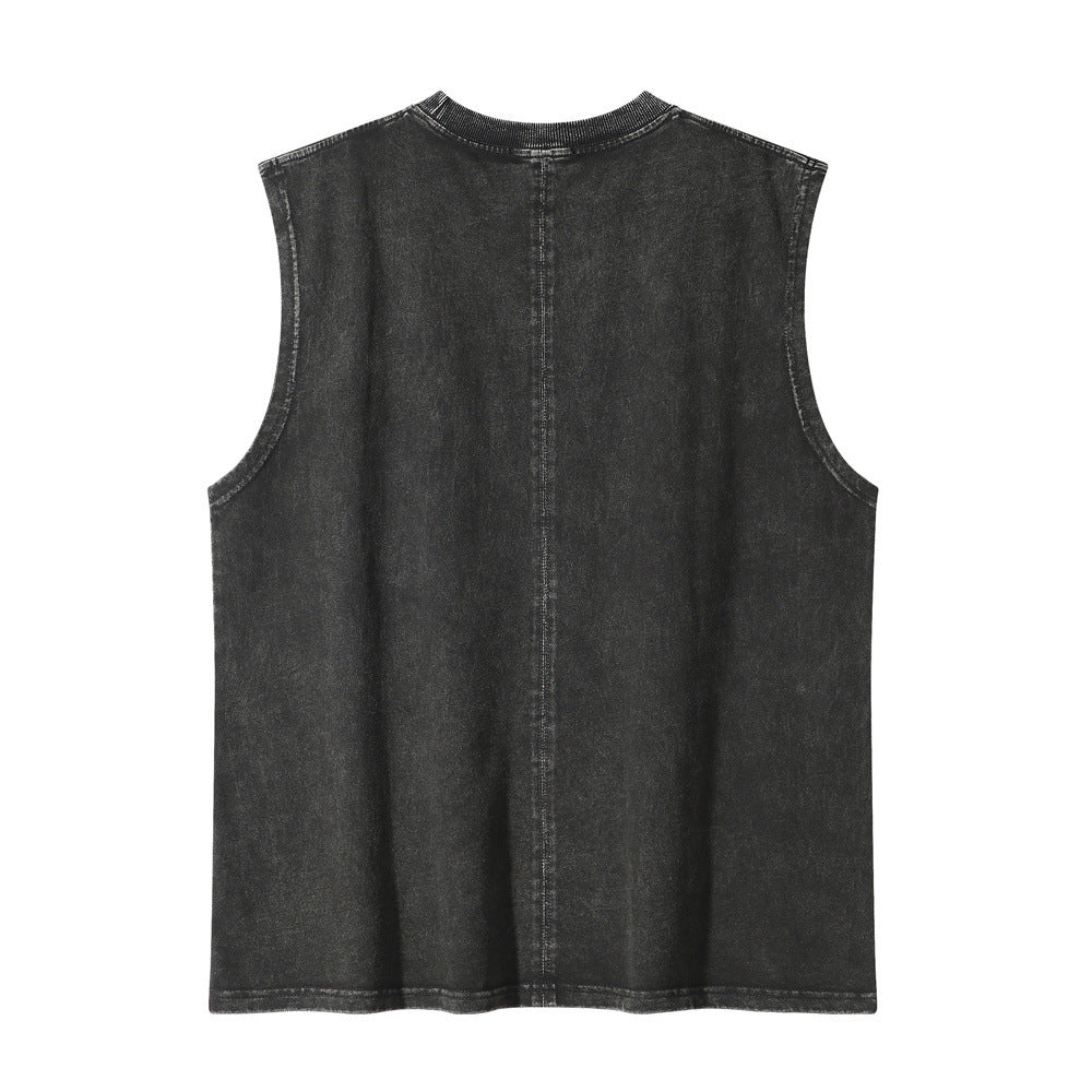 American Character Print Casual Vest Men