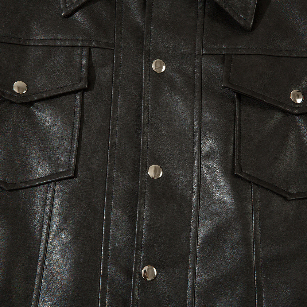 Riding Biker's Leather Jacket Men